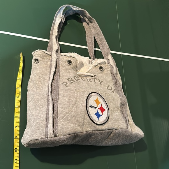 Gray Steelers Sweatshirt Tote Bag - Picture 4 of 6